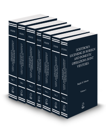Eckstroms Licensing In Foreign and Domestic Operations Joint Ventures, 2025 ed.