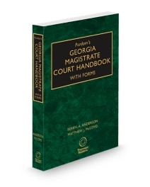 Purdom's Georgia Magistrate Court Handbook with Forms, 2025-2026 ed.