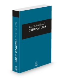 Maryland Criminal Laws, 2025-2026 ed.