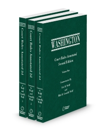 Washington Court Rules Annotated, 2026 ed.