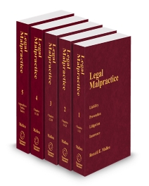 Mallen Legal Malpractice, 2026 ed.