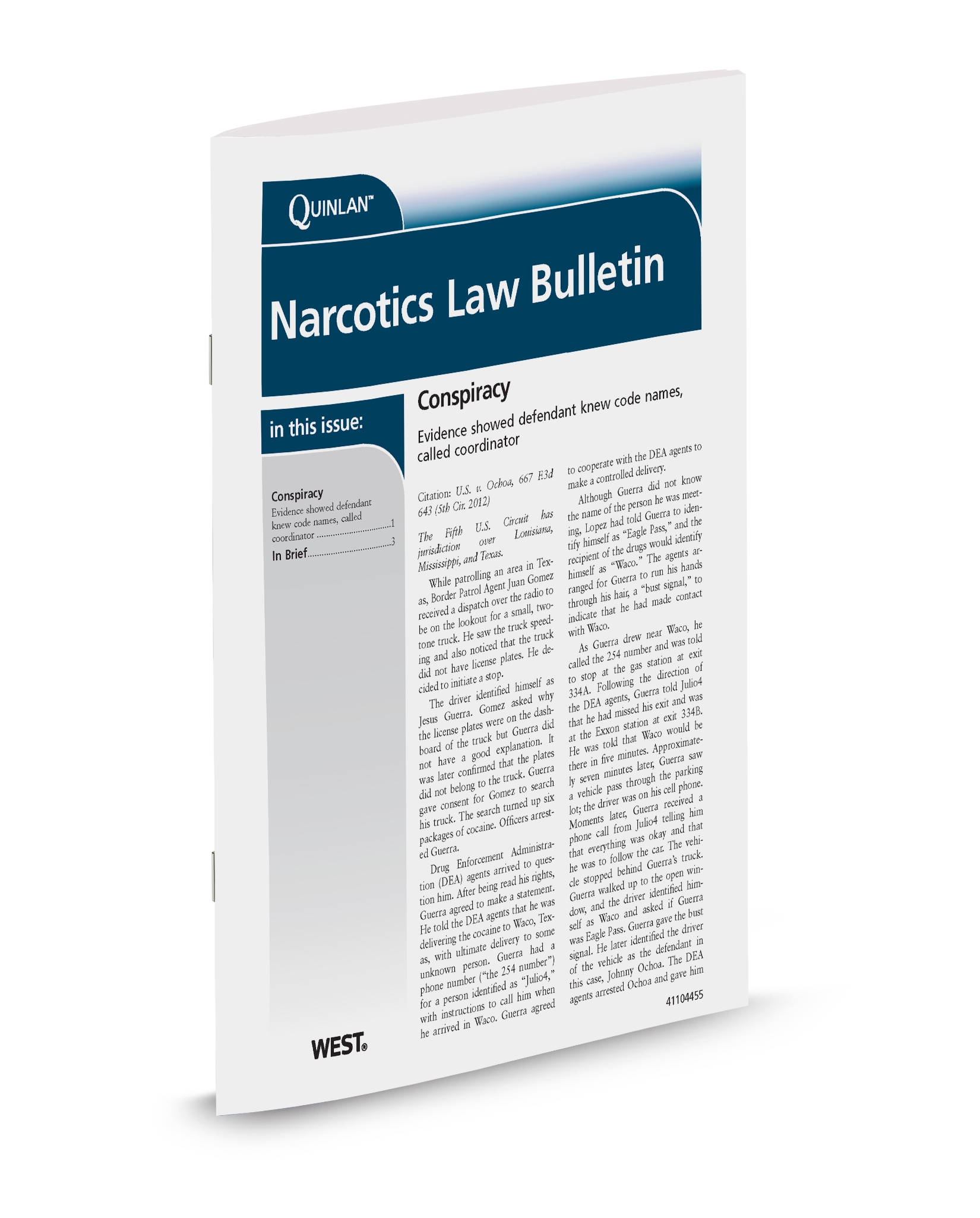 Cover of Quinlan Narcotics Law Bulletin, Volume 53