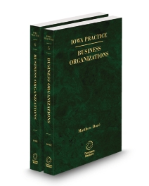 Iowa Practice V.5 To V.6 Business Organizations, 2025-2026 ed.