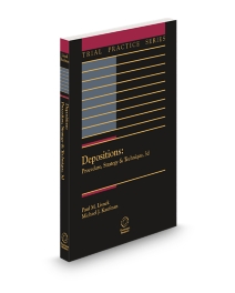 Depositions Procedure Strategy and Technique (Lisnek), 2026 ed.