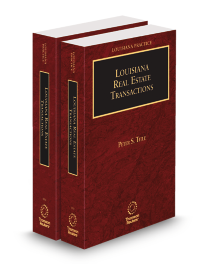 Louisiana Practice Real Estate Transactions, 2025-2026 ed.