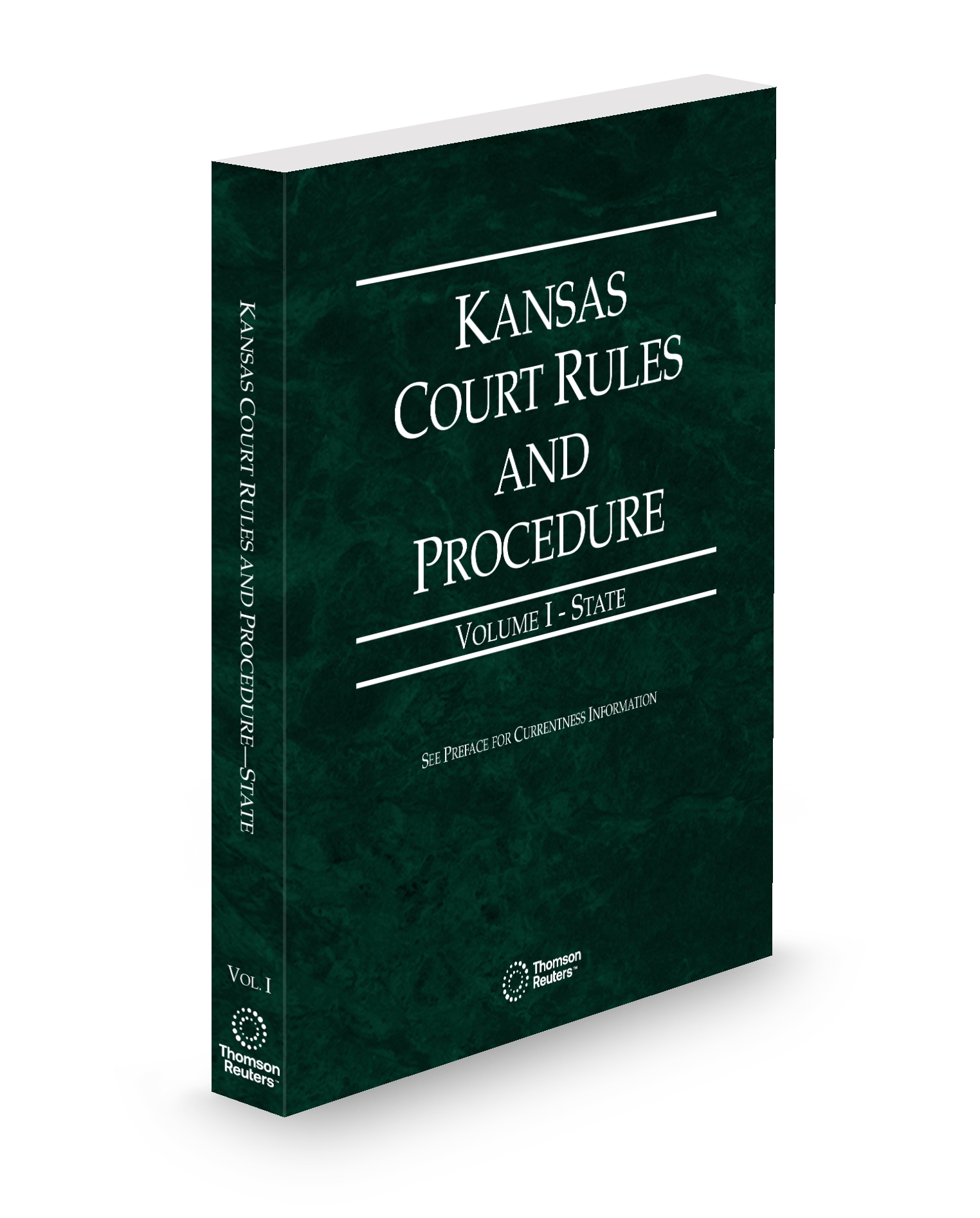 Cover of KS COURT RULES AND PROCEDURE STATE V.I FULL SET