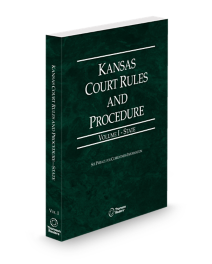 Kansas Court Rules and Procedure State V.I, 2026 ed.