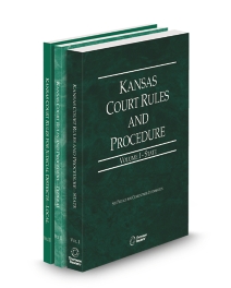Kansas Court Rules and Procedure State, Federal and Local V.I-III, 2026 ed.