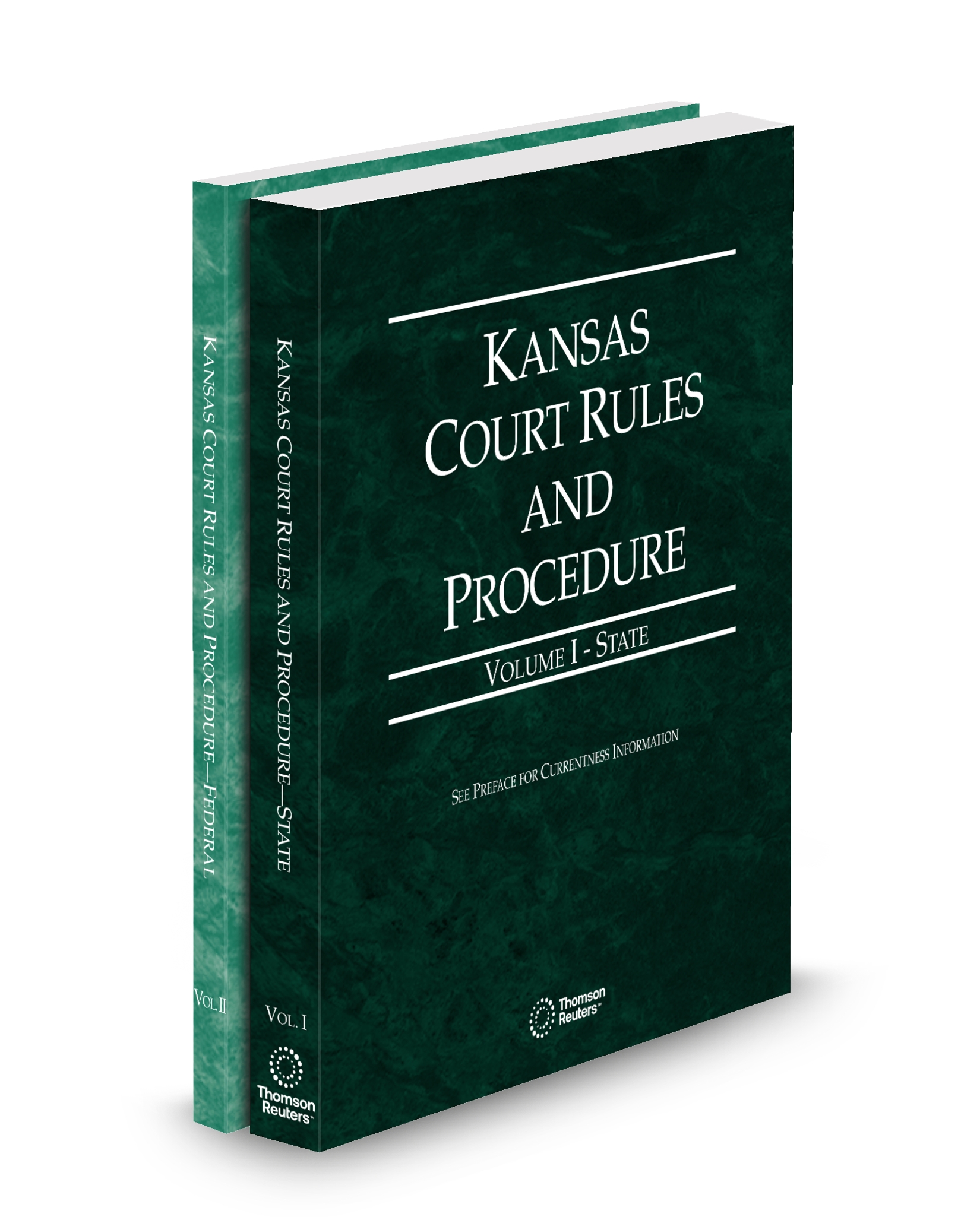 Cover of KS COURT RULES AND PROCEDURE STATE AND FEDERAL V.I-II FULL SET