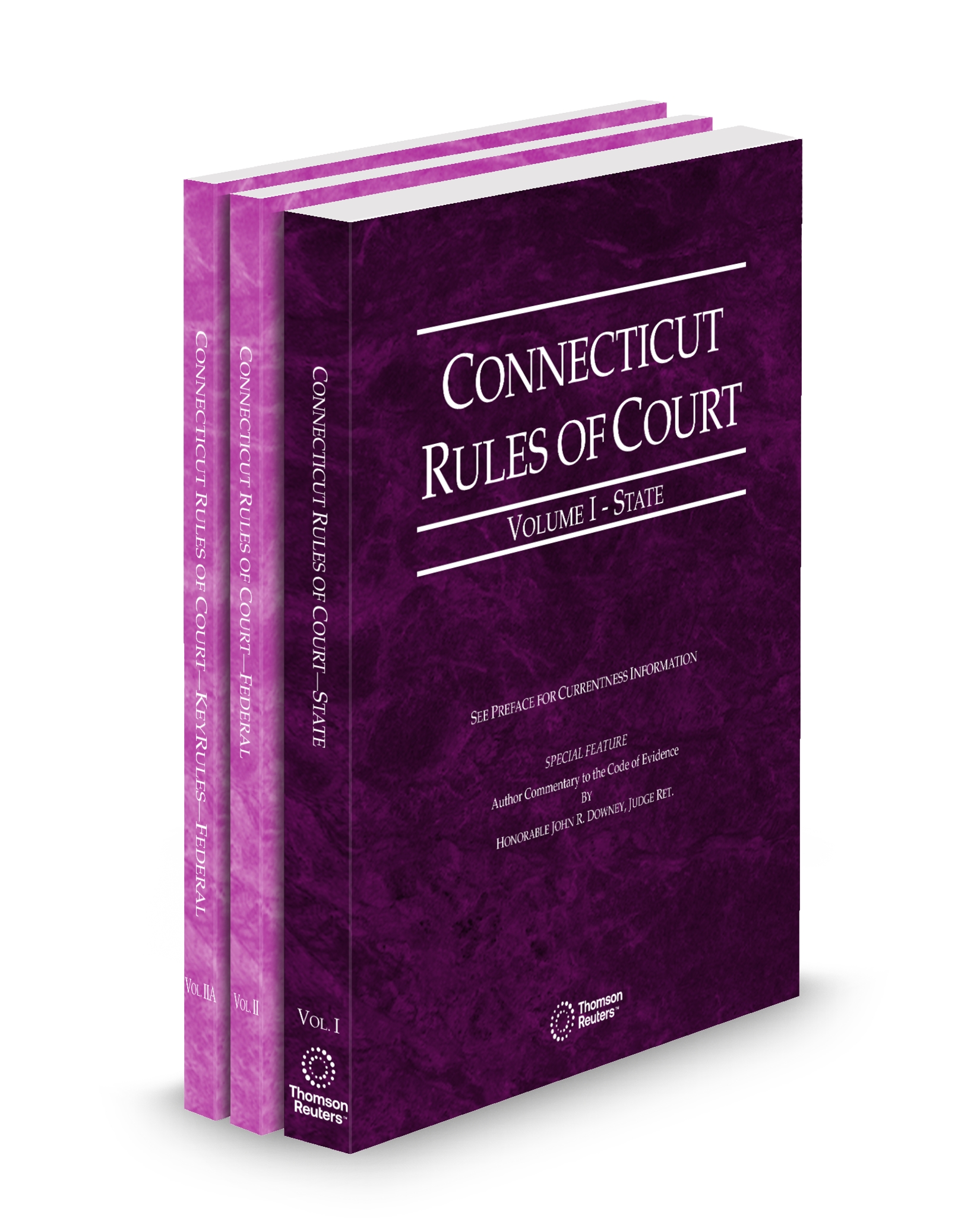Cover of CT COURT RULES STATE AND FEDERAL AND FEDERAL KEYRULES V.I-II A FULL SET