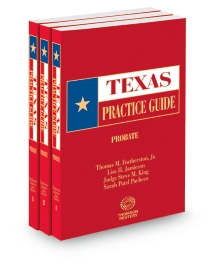 Texas Practice Guide Probate, 2025-2026 ed.