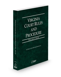 Virginia Court Rules State V.I, 2026 ed.