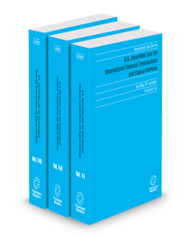 United States Securities Law for International Financial and Capital Markets, 2025-2026 ed.