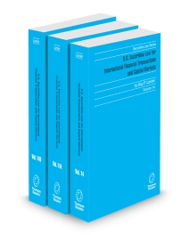 United States Securities Law for International Financial and Capital Markets, 2025-2026 ed.