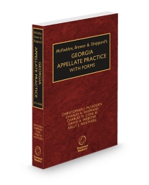 McFadden, Brewer & Sheppard's Georgia Appellate Practice with Forms, 2025-2026 ed.