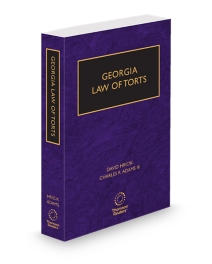 Georgia Law of Torts, 2025-2026 ed.