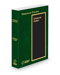 Minnesota Practice General Index