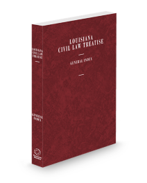Louisiana Civil Law Treatise General Index