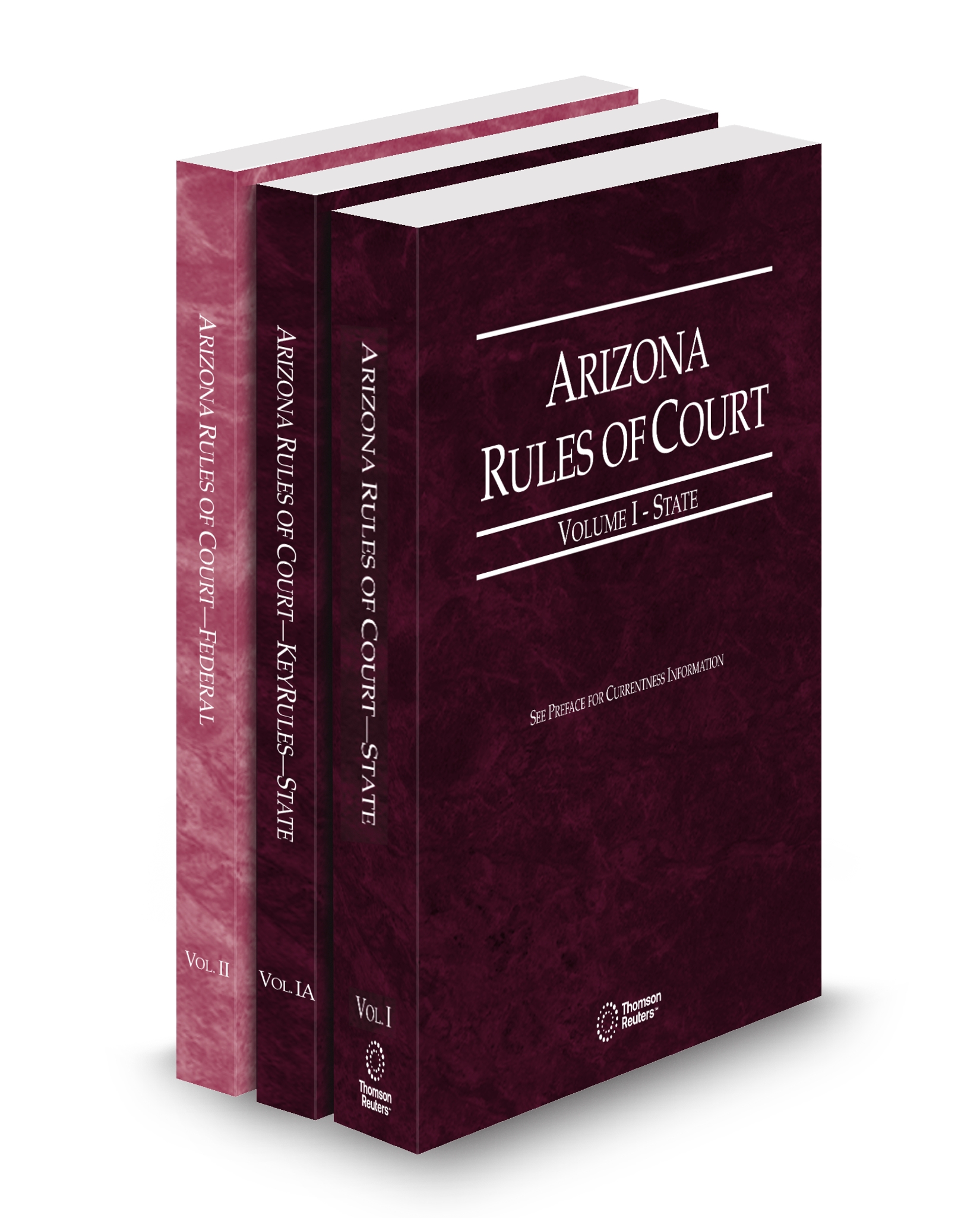 Cover of AZ COURT RULES STATE STATE KEYRULES AND FEDERAL V.I-V.II FULL SET