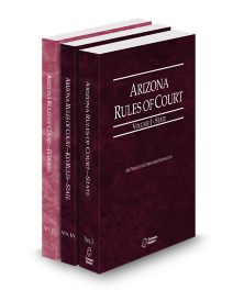 Arizona Court Rules State State KeyRules and Federal V.I-V.II