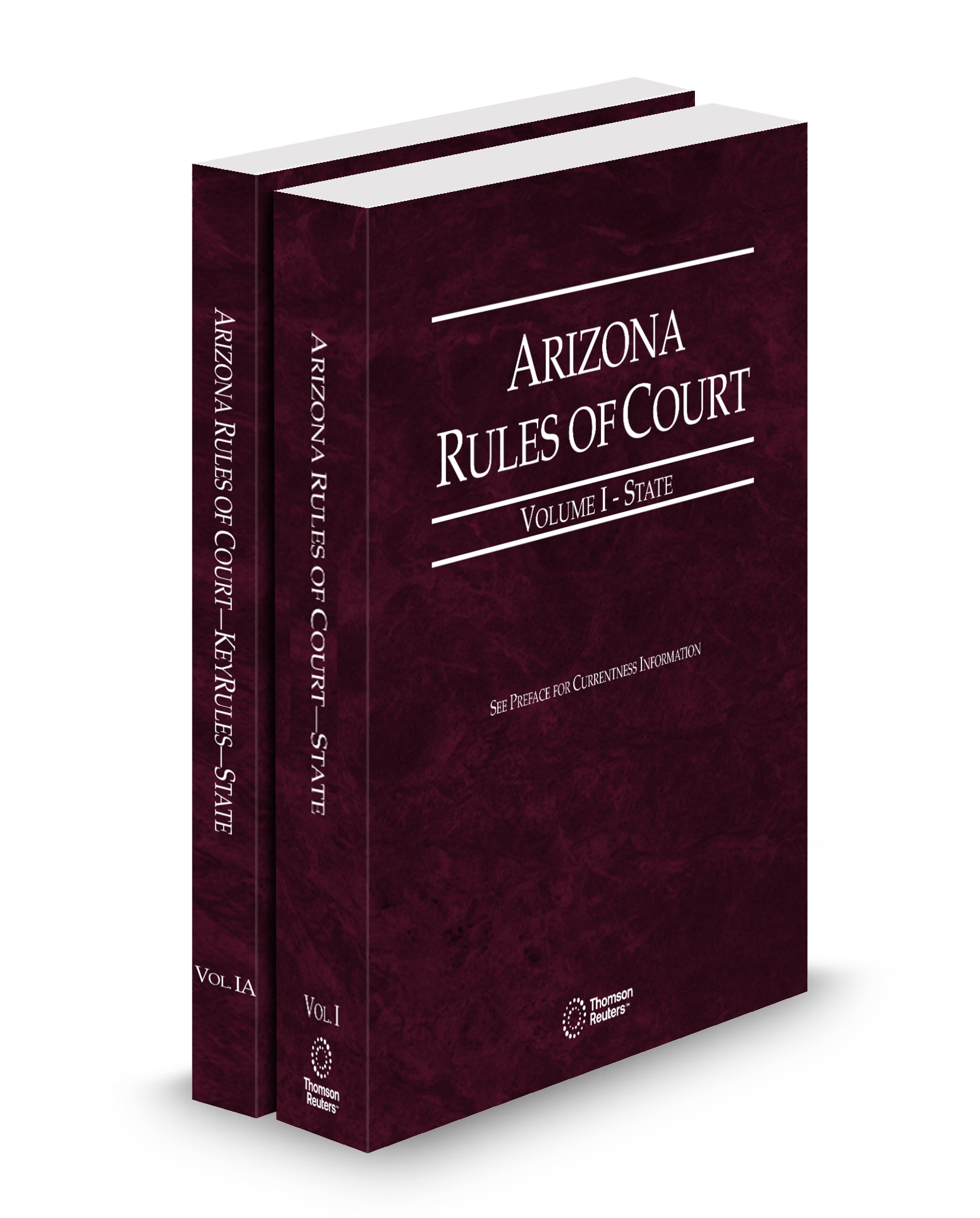 Cover of AZ COURT RULES STATE AND STATE KEYRULES V.I-V.IA FULL SET