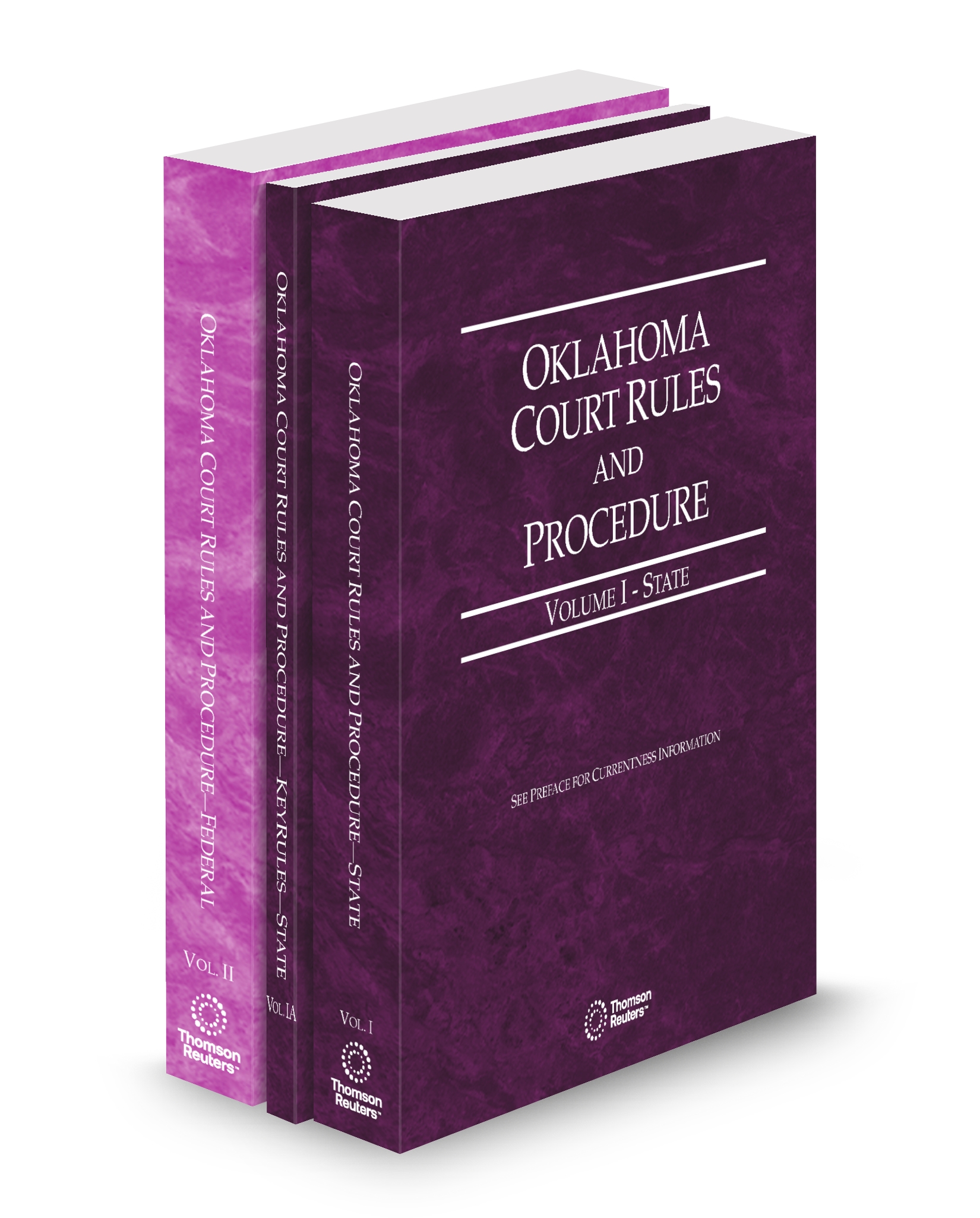 Cover of OK COURT RULES STATE STATE KEYRULES AND FEDERAL V.I-II FULL SET