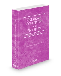 Oklahoma Court Rules Federal V.II, 2026 ed.