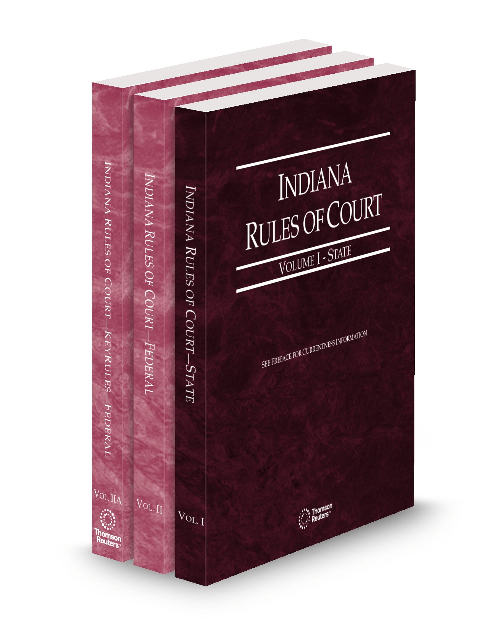 Cover of IN COURT RULES STATE,FEDERAL AND FEDERAL KEYRULES V.I TO IIA FULL SET