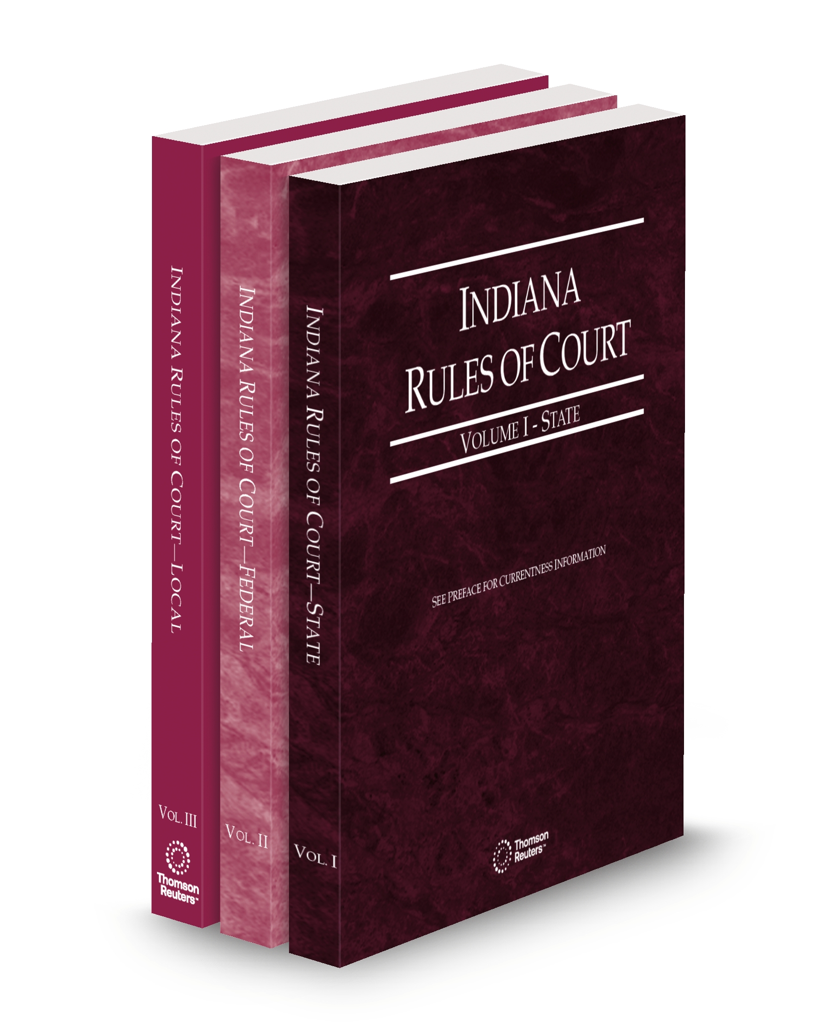 Cover of IN COURT RULES STATE, FEDERAL AND LOCAL V.I-III FULL SET
