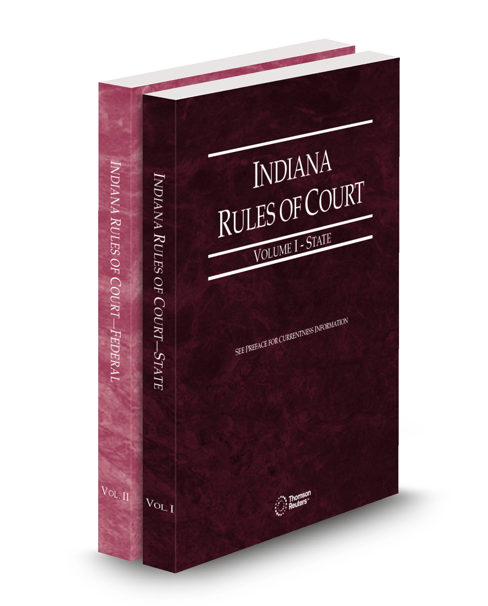 Cover of IN COURT RULES STATE AND FEDERAL V.I AND II FULL SET