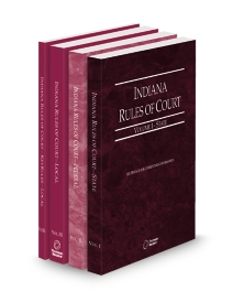 Indiana Court Rules State, Federal, Local and Local KeyRules V.I-IIIa