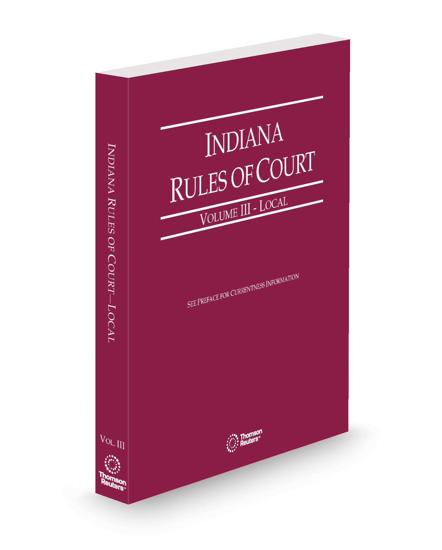 Cover of IN COURT RULES LOCAL V.III SUB