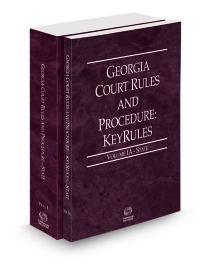 Georgia Court Rules State and State KeyRules V.I-Ia