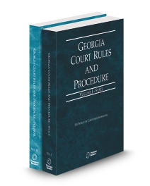Georgia Court Rules State and Federal V.I-II, 2026 ed.