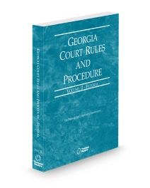 Georgia Court Rules Federal V.II, 2026 ed.
