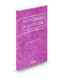 South Carolina Court Rules Federal V.II, 2026 ed.
