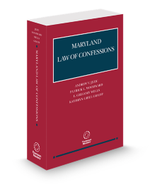 Maryland Law of Confessions, 2025-2026 ed.