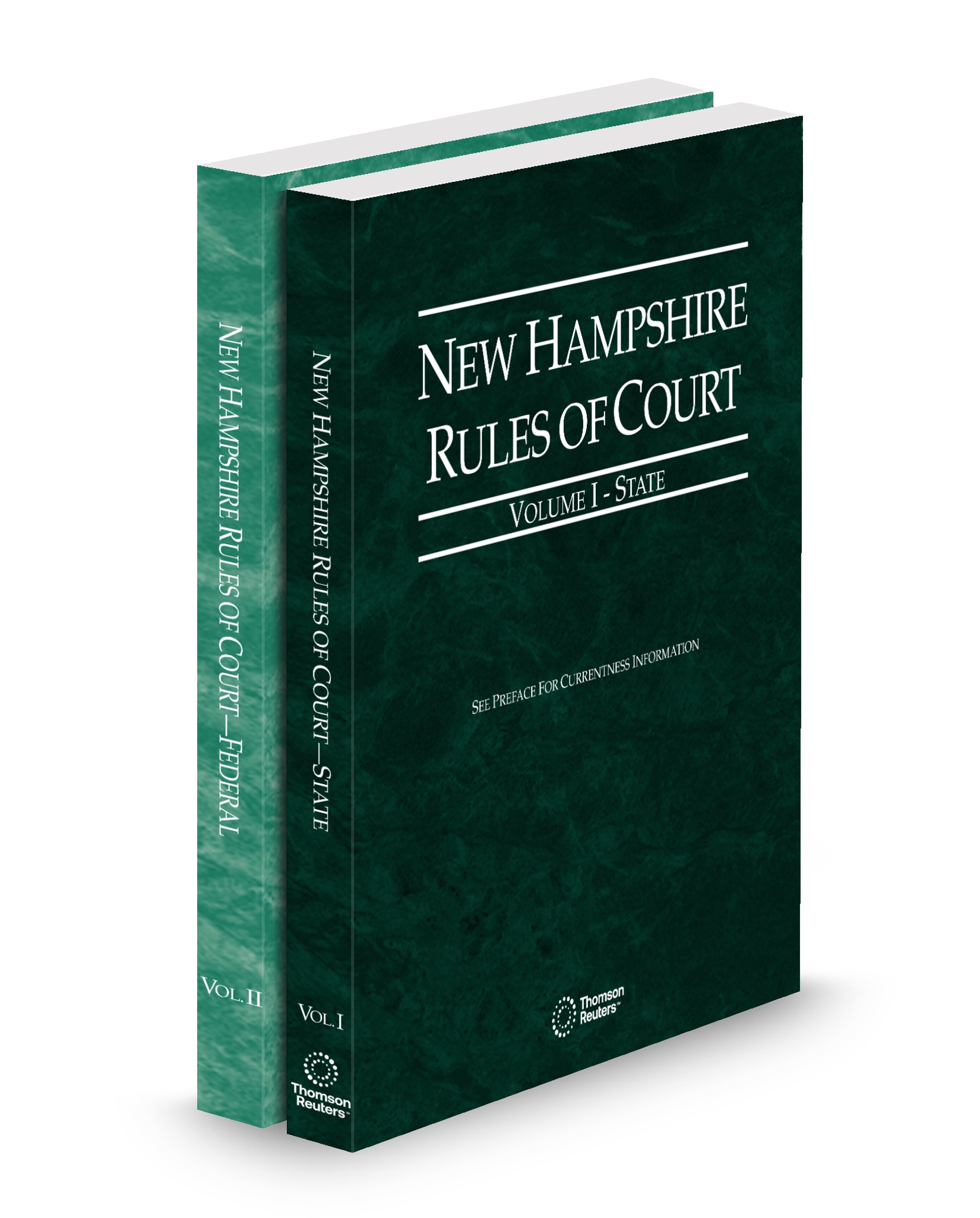 Cover of NH COURT RULES STATE AND FEDERAL V.I AND II FULL SET