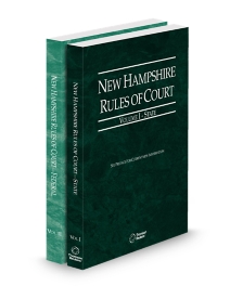 New Hampshire Court Rules State and Federal V.I and II, 2026 ed.