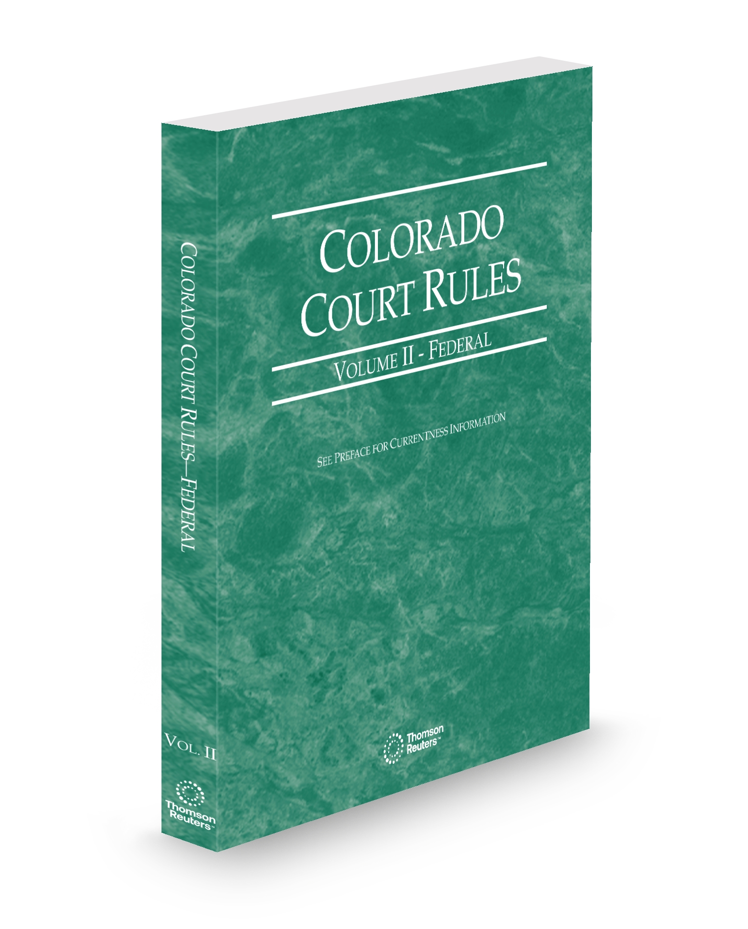 Cover of CO COURT RULES FEDERAL V.II FULL SET