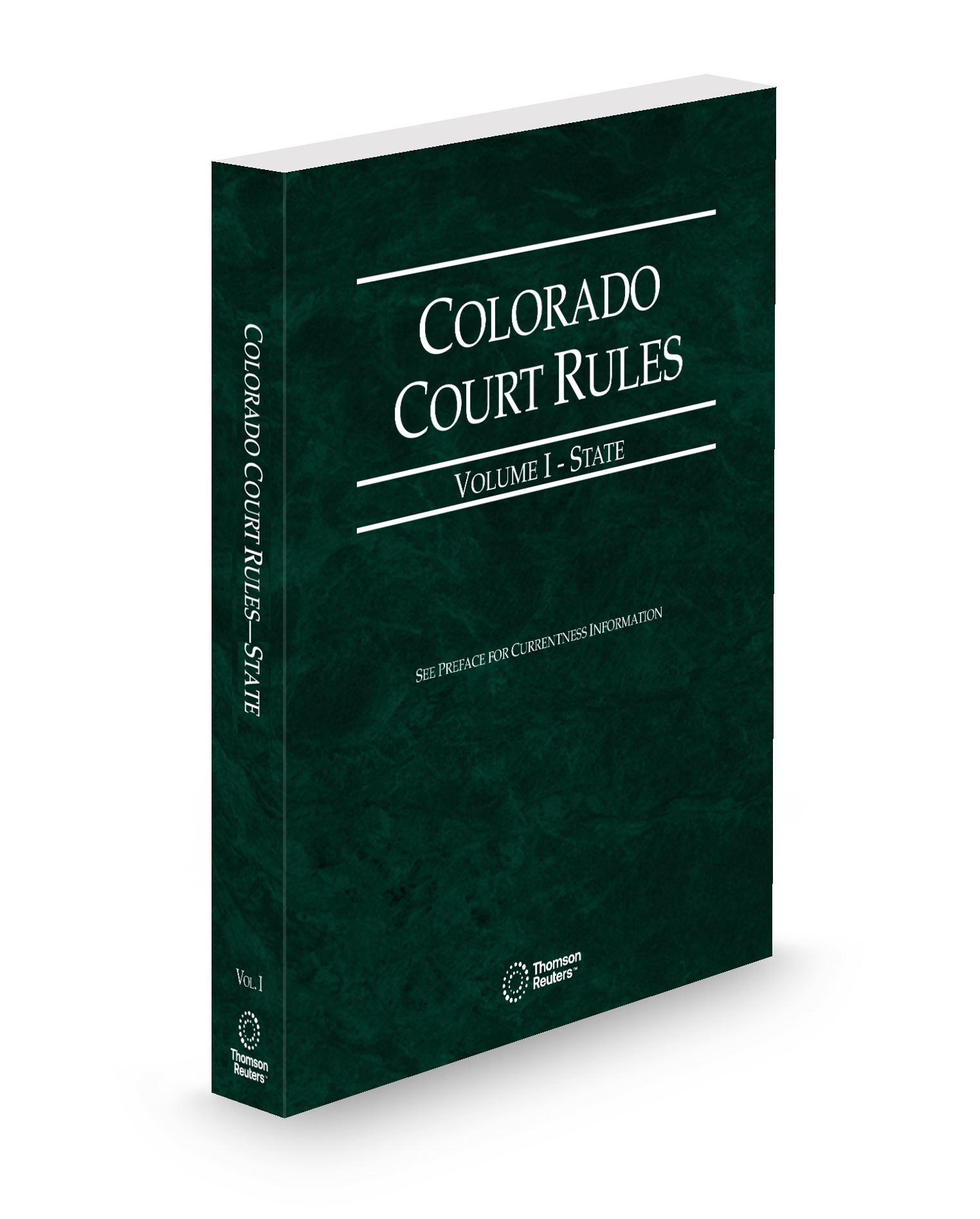 Cover of Colorado Court Rules, State, Volume I, Set