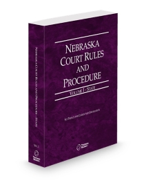 Nebraska Court Rules State V.I, 2026 ed.