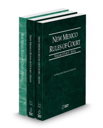New Mexico Court Rules State and Federal V.I and II, 2026 ed.
