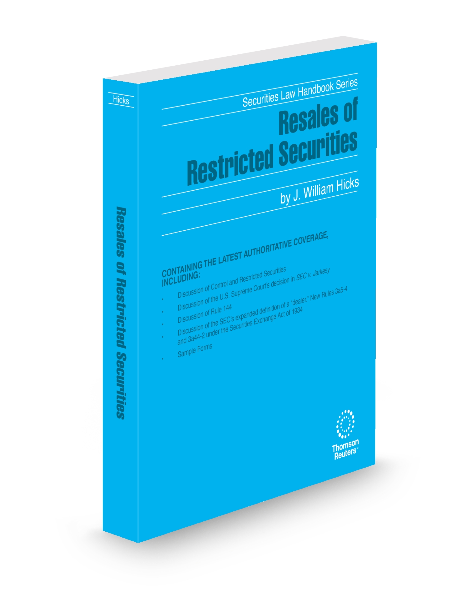 Cover of RESALES OF RESTRICTED SECURITIES SUB