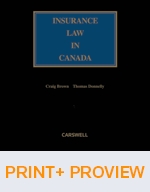 Cover of Insurance Law in Canada, Binder/looseleaf and eLooseleaf