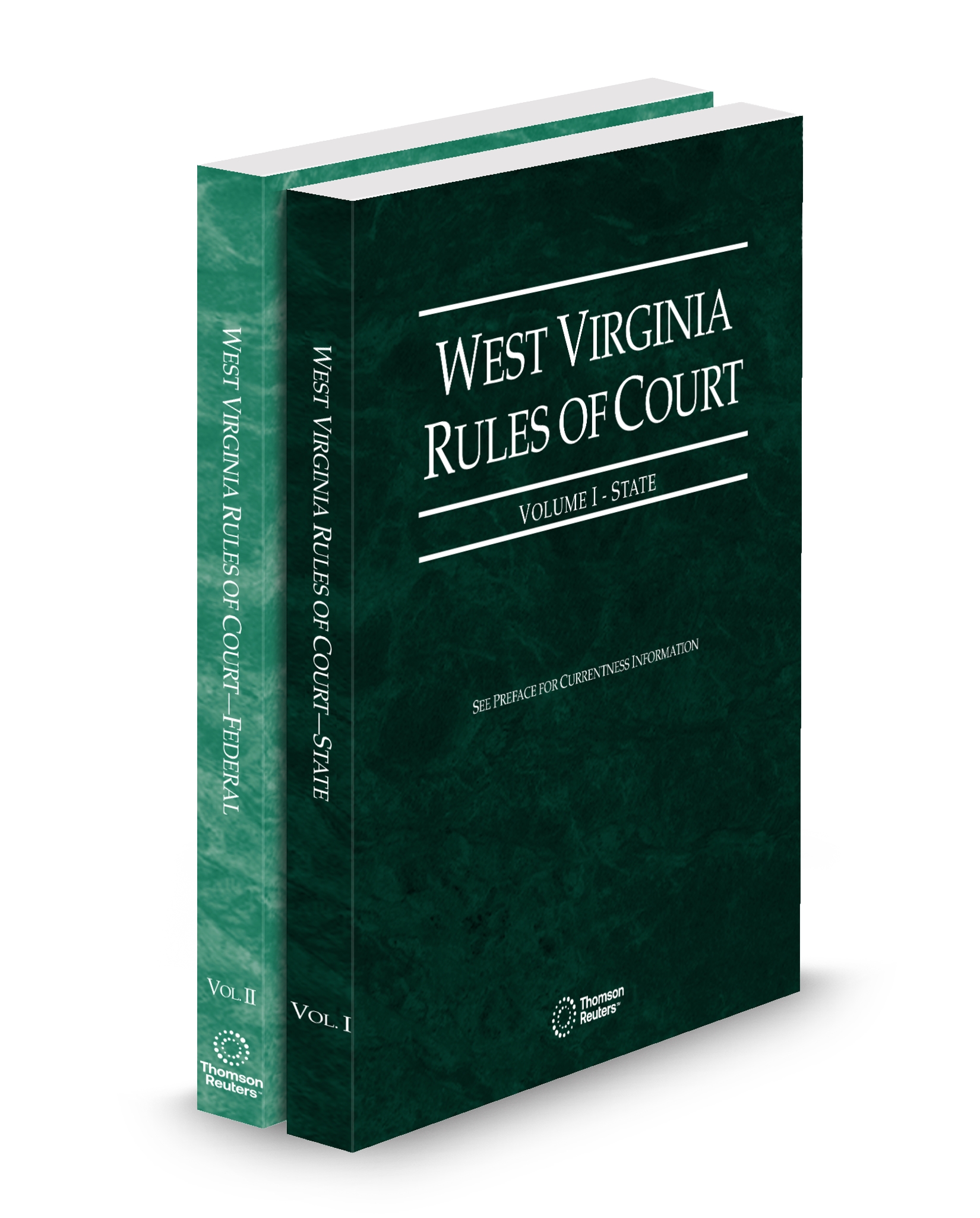 Cover of WV COURT RULES STATE AND FEDERAL V.I-II FULL SVC