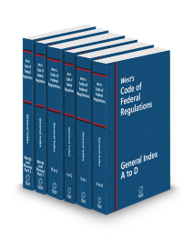 Code of Federal Regulations General Index