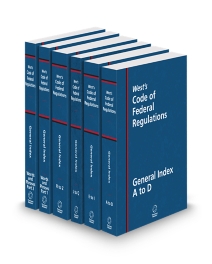 Code of Federal Regulations General Index