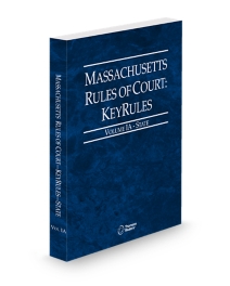 Massachusetts State KeyRules V.Ia, 2026 ed.