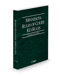 Minnesota Court Rules - State KeyRules V.Ia, 2026 ed.